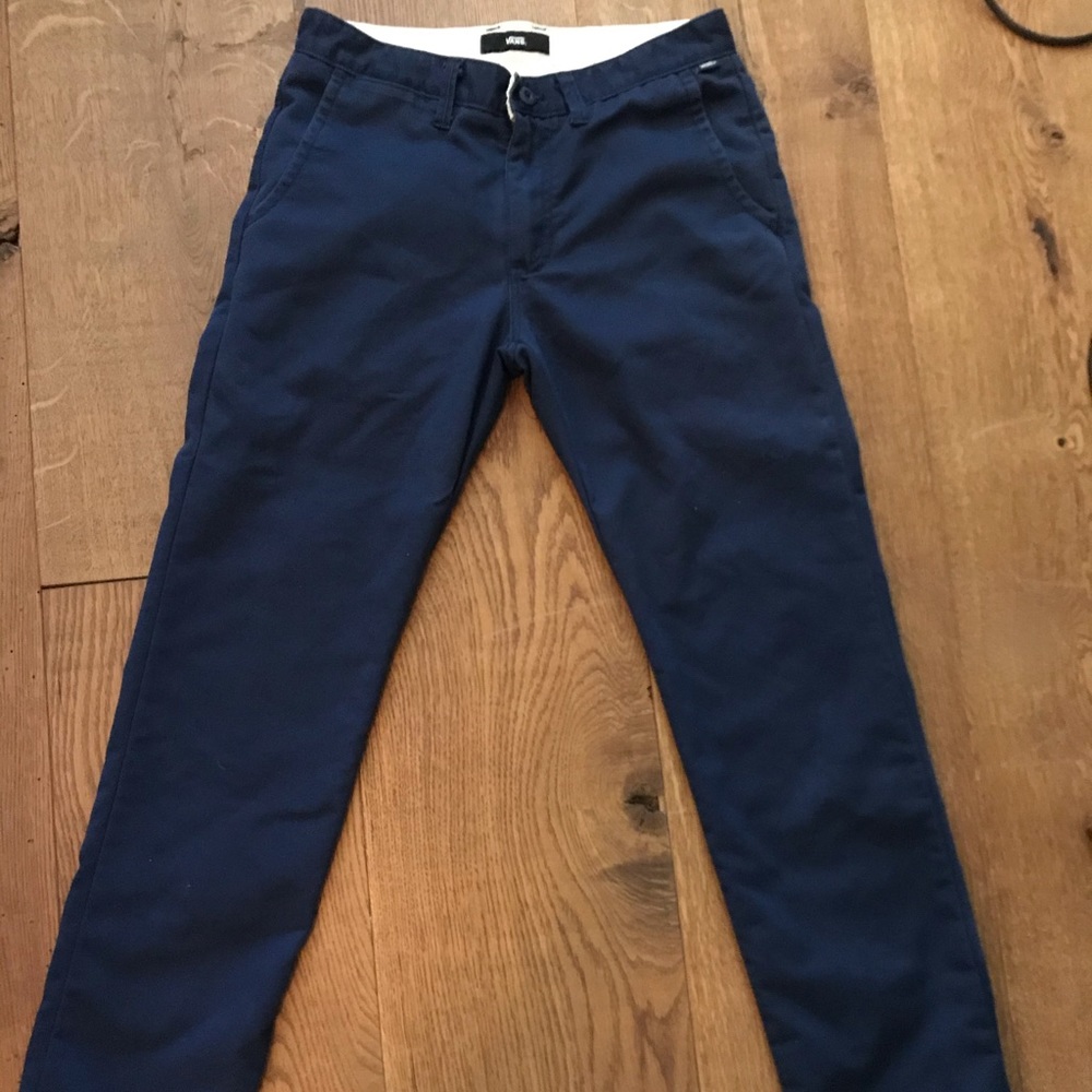Vans Navy Blue Straight Fit Chinos